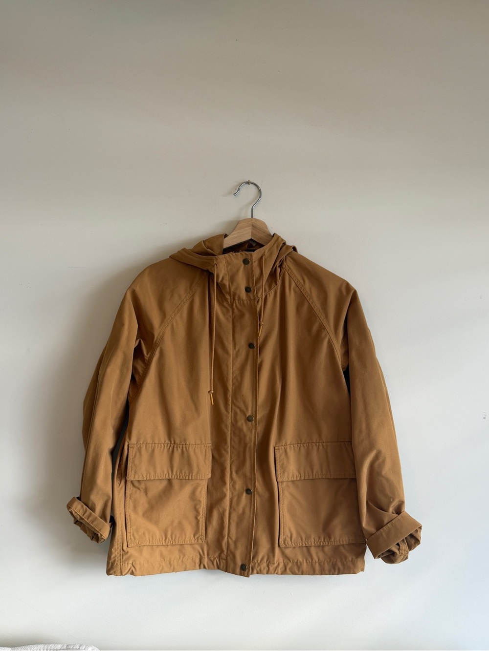 Vintage Uniqlo Hooded Field Jacket - Caramel Brown